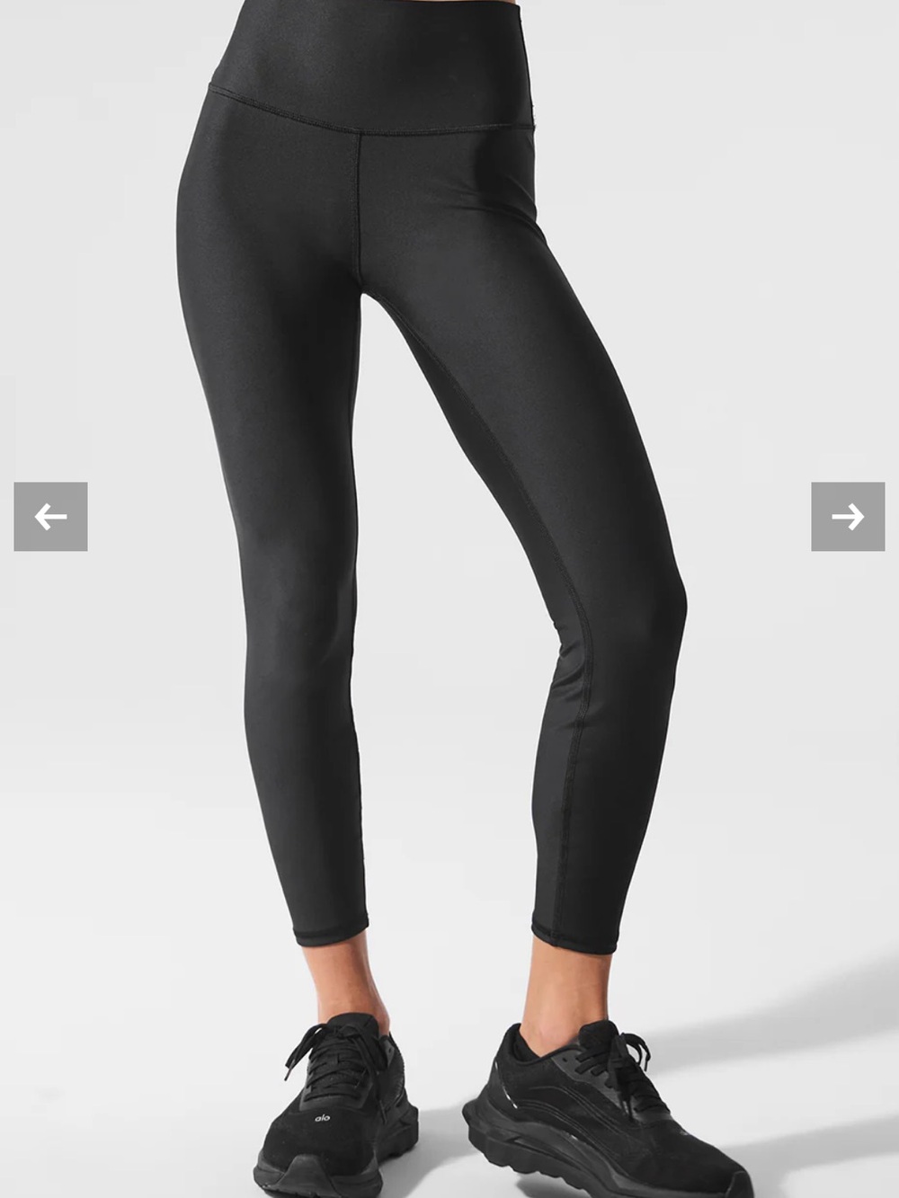 Alo Airlift High-Waist Black Sculpting Leggings - black size L